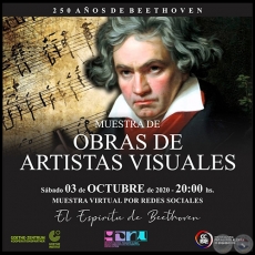 El Espíritu de Beethoven - Muestra de Artistas Visuales - Sábado, 03 de Octubre de 2020